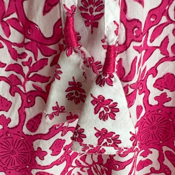 Vineyard Vines Cotton Pink and White Blouse Tunic M - Picture 4 of 13